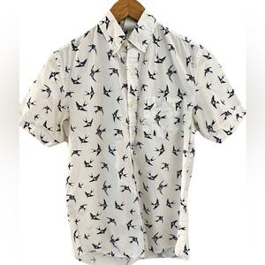 KENNINGTON Ltd Short Sleeve Shirt Small Bird Sparrow